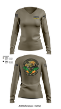 106 Emergency Management 35910361 Women's Long Sleeve V-neck Shirt - 120