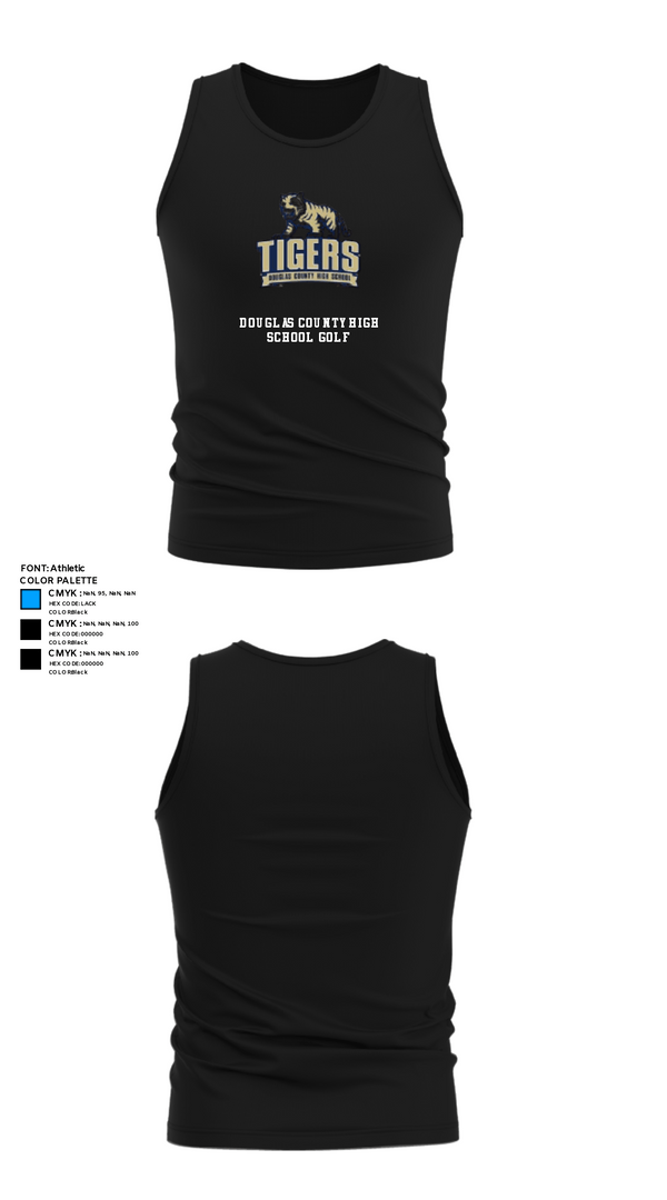 Tank Top, Douglas County High School Golf, Golf, Teamtime, Team time, sublimation, custom sports apparel, team uniforms, spirit wear, spiritwear, sports uniforms, custom shirts, team store, custom team store, fundraiser sports, apparel fundraiser