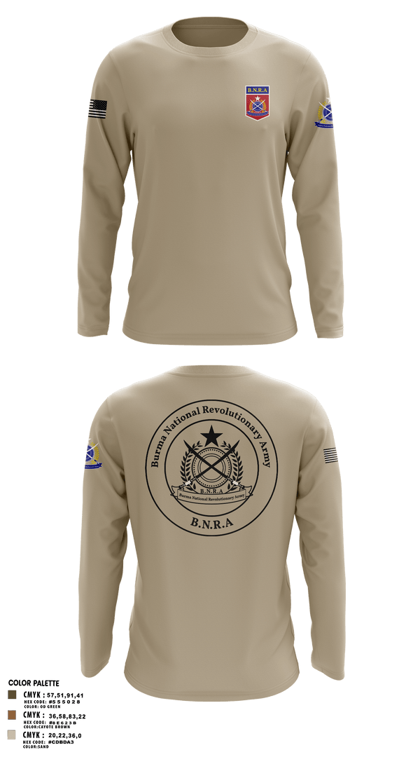 Long Sleeve Performance Polo, B.N.R.AB.N.R.Army, Army, Teamtime, Team time, sublimation, custom sports apparel, team uniforms, spirit wear, spiritwear, sports uniforms, custom shirts, team store, custom team store, fundraiser sports, apparel fundraiser