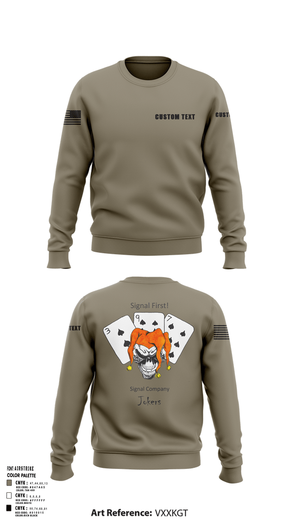 Crew Neck Sweatshirt, 397TH SC, Army, Teamtime, Team time, sublimation, custom sports apparel, team uniforms, spirit wear, spiritwear, sports uniforms, custom shirts, team store, custom team store, fundraiser sports, apparel fundraiser
