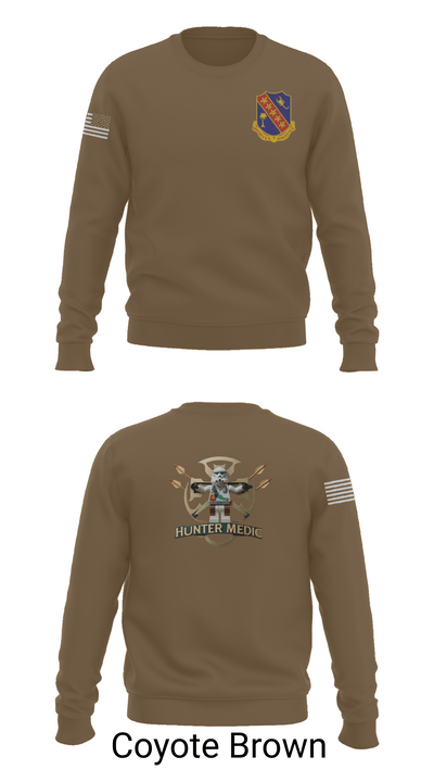 1-148th HHB Medics 16650436 Crew Neck Sweatshirt - 5