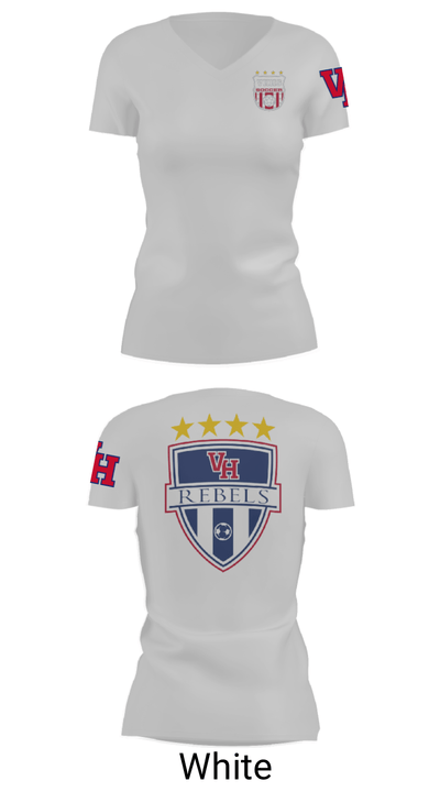 Vestavia Rebels 42509454 Women's Short Sleeve V-neck Shirt - 7