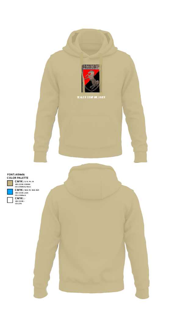 Hoodie, Dealer Company, 1/11 ACR, Army, Teamtime, Team time, sublimation, custom sports apparel, team uniforms, spirit wear, spiritwear, sports uniforms, custom shirts, team store, custom team store, fundraiser sports, apparel fundraiser