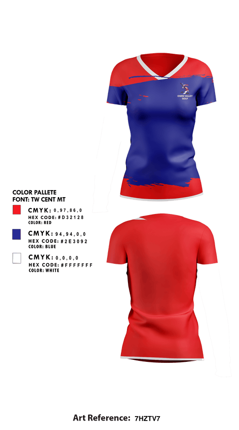 Womens Short Sleeve Vneck Shirt, Owen Valley High School Golf, Golf, Teamtime, Team time, sublimation, custom sports apparel, team uniforms, spirit wear, spiritwear, sports uniforms, custom shirts, team store, custom team store, fundraiser sports, apparel fundraiser
