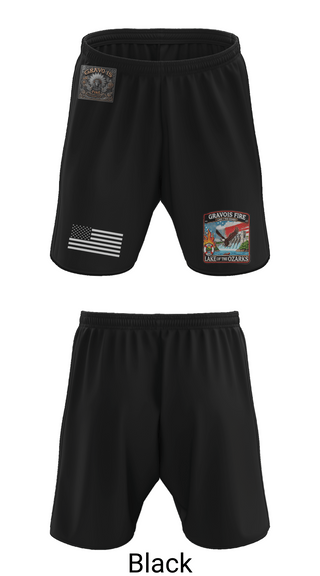 Athletic Shorts With Pockets, Gravois Fire Special Operations, Fire Department, Teamtime, Team time, sublimation, custom sports apparel, team uniforms, spirit wear, spiritwear, sports uniforms, custom shirts, team store, custom team store, fundraiser sports, apparel fundraiser