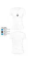 EMPIRE First protection service agent 86384889 Women's Short Sleeve V-neck Shirt - 18