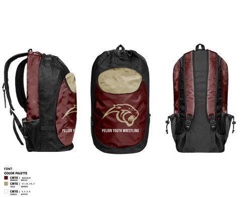 Gear Bag, Pelion Youth Wrestling, Wrestling, Teamtime, Team time, sublimation, custom sports apparel, team uniforms, spirit wear, spiritwear, sports uniforms, custom shirts, team store, custom team store, fundraiser sports, apparel fundraiser