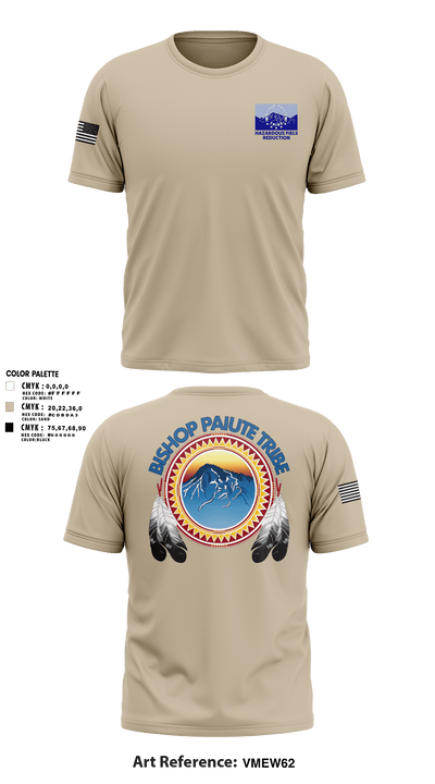 Bishop Paiute EMO/ Hazardous Fiels Reduction 49408789 Short Sleeve Performance Shirt - 1