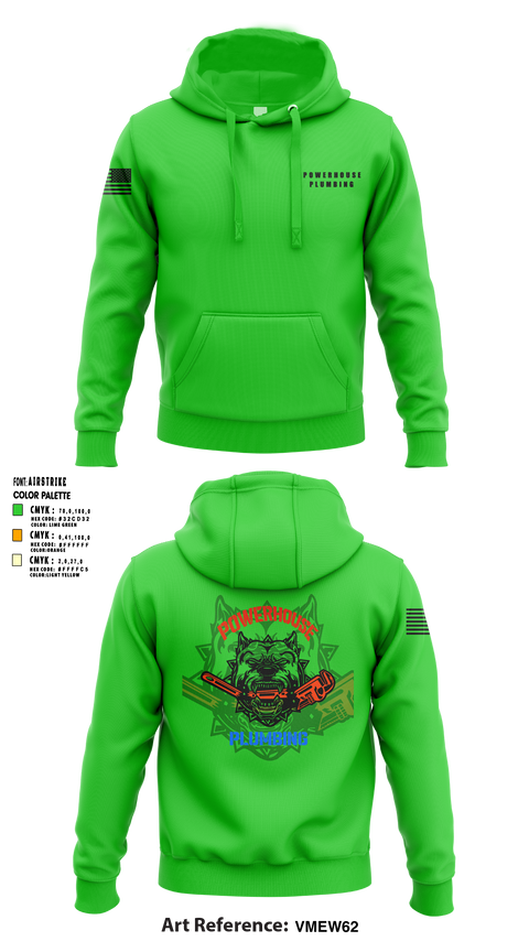 Hoodie, Powerhouse plumbing, , Teamtime, Team time, sublimation, custom sports apparel, team uniforms, spirit wear, spiritwear, sports uniforms, custom shirts, team store, custom team store, fundraiser sports, apparel fundraiser
