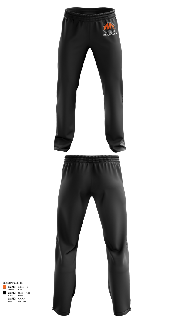 Sweatpants, Monroe High School Basketball, Women's Basketball, Teamtime, Team time, sublimation, custom sports apparel, team uniforms, spirit wear, spiritwear, sports uniforms, custom shirts, team store, custom team store, fundraiser sports, apparel fundraiser