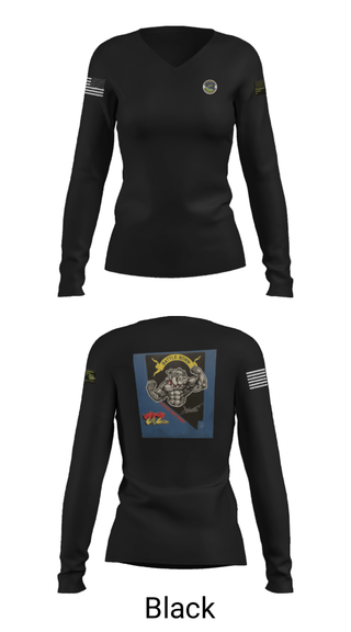 Women's Long Sleeve Vneck Shirt, 152 Port Dawgs, Air Force, Teamtime, Team time, sublimation, custom sports apparel, team uniforms, spirit wear, spiritwear, sports uniforms, custom shirts, team store, custom team store, fundraiser sports, apparel fundraiser