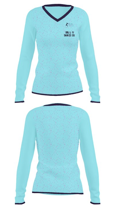 Doll’s Dance Co. 34850438 Women's Long Sleeve V-neck Shirt - 31