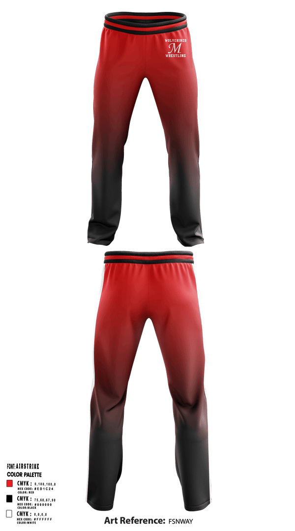 Sweatpants, Maysville R-1 School District Wrestling, Wrestling, Teamtime, Team time, sublimation, custom sports apparel, team uniforms, spirit wear, spiritwear, sports uniforms, custom shirts, team store, custom team store, fundraiser sports, apparel fundraiser