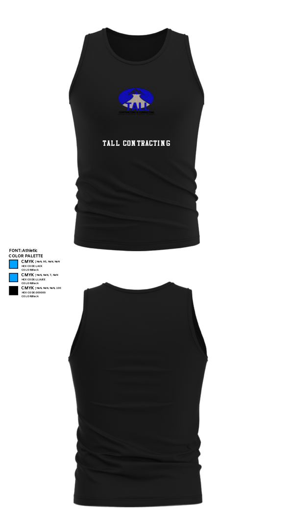 Tank Top, TALL Contracting, , Teamtime, Team time, sublimation, custom sports apparel, team uniforms, spirit wear, spiritwear, sports uniforms, custom shirts, team store, custom team store, fundraiser sports, apparel fundraiser