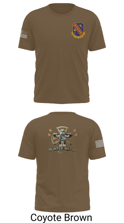 1-148th HHB Medics 16650436 Old School Cotton Feel Shirt - 10
