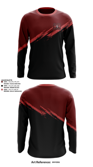 Long Sleeve Performance Shirt, Class War Veterans, E-Sports, Teamtime, Team time, sublimation, custom sports apparel, team uniforms, spirit wear, spiritwear, sports uniforms, custom shirts, team store, custom team store, fundraiser sports, apparel fundraiser