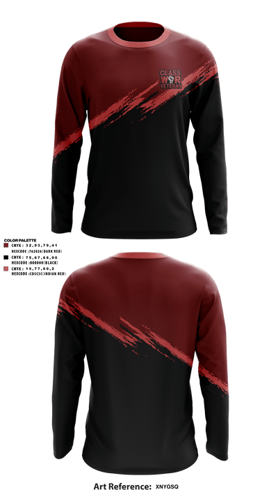 Class War Veterans 53217596 Long Sleeve Performance Shirt - 1