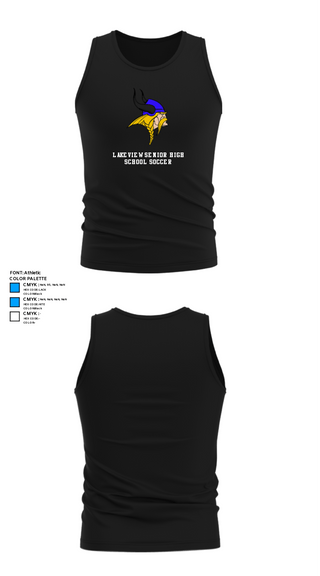 Tank Top, Lakeview Senior High School Soccer, Men's Soccer, Teamtime, Team time, sublimation, custom sports apparel, team uniforms, spirit wear, spiritwear, sports uniforms, custom shirts, team store, custom team store, fundraiser sports, apparel fundraiser