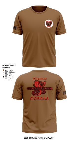 Short Sleeve Performance Shirt, Charlie Company Cobras, Army, Teamtime, Team time, sublimation, custom sports apparel, team uniforms, spirit wear, spiritwear, sports uniforms, custom shirts, team store, custom team store, fundraiser sports, apparel fundraiser