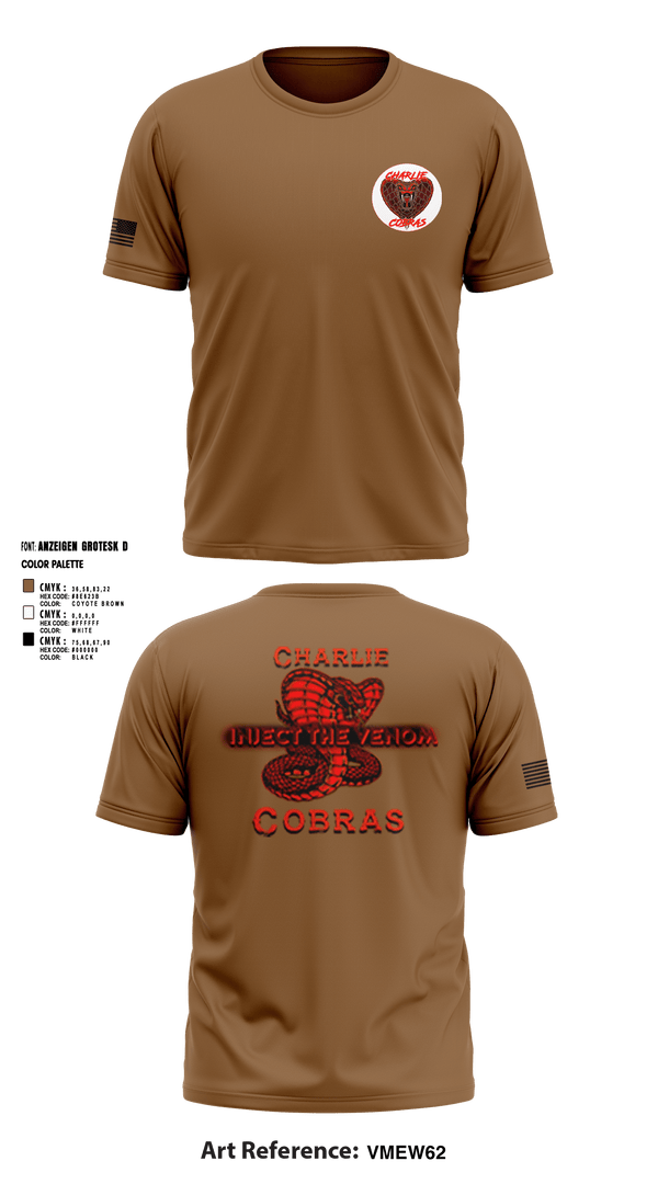 Short Sleeve Performance Shirt, Charlie Company Cobras, Army, Teamtime, Team time, sublimation, custom sports apparel, team uniforms, spirit wear, spiritwear, sports uniforms, custom shirts, team store, custom team store, fundraiser sports, apparel fundraiser