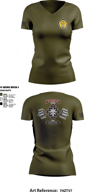 Womens Short Sleeve Vneck Shirt, Chaos Co, H2F, National Guard, Teamtime, Team time, sublimation, custom sports apparel, team uniforms, spirit wear, spiritwear, sports uniforms, custom shirts, team store, custom team store, fundraiser sports, apparel fundraiser