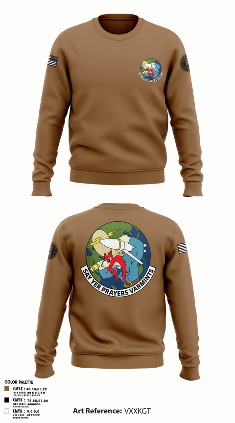 Crew Neck Sweatshirt, 20th Intelligence Squadron, Air Force, Teamtime, Team time, sublimation, custom sports apparel, team uniforms, spirit wear, spiritwear, sports uniforms, custom shirts, team store, custom team store, fundraiser sports, apparel fundraiser