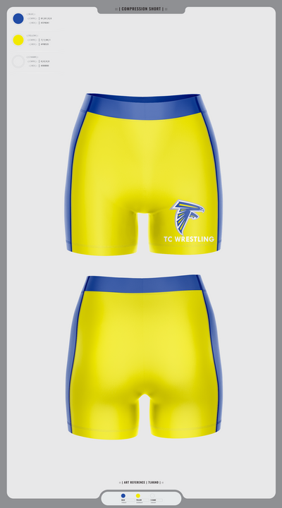 Todd County High School Wrestling 85691446 Men's Compression Shorts - 10 (1)