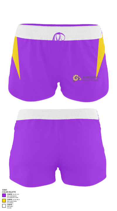 Robinson Middle School Track 2312219 Women's Shorts - 26
