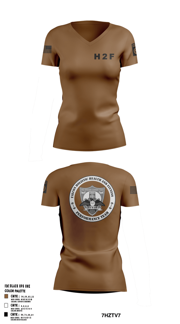 Womens Short Sleeve Vneck Shirt, 2BCT H2F, Army, Teamtime, Team time, sublimation, custom sports apparel, team uniforms, spirit wear, spiritwear, sports uniforms, custom shirts, team store, custom team store, fundraiser sports, apparel fundraiser