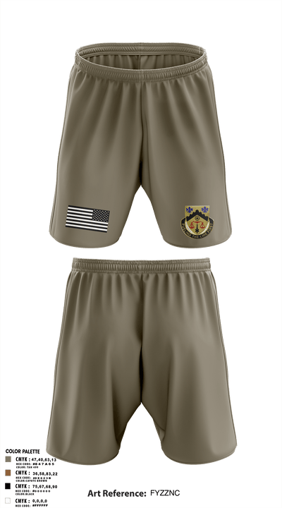 880th Quartermaster Company 80269205 Athletic Shorts With Pockets - 100