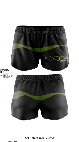 Womens Shorts, El Caldero Restaurant, , Teamtime, Team time, sublimation, custom sports apparel, team uniforms, spirit wear, spiritwear, sports uniforms, custom shirts, team store, custom team store, fundraiser sports, apparel fundraiser
