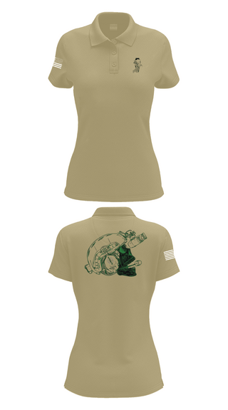 Womens Short Sleeve Performance Polo, CSO, Army, Teamtime, Team time, sublimation, custom sports apparel, team uniforms, spirit wear, spiritwear, sports uniforms, custom shirts, team store, custom team store, fundraiser sports, apparel fundraiser
