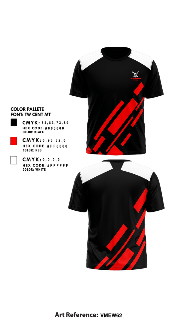 Short Sleeve Performance Shirt, Grants Pirates, Football, Teamtime, Team time, sublimation, custom sports apparel, team uniforms, spirit wear, spiritwear, sports uniforms, custom shirts, team store, custom team store, fundraiser sports, apparel fundraiser