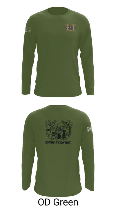 Doughboy Silver Chapter 49538479 Long Sleeve Performance Shirt 44