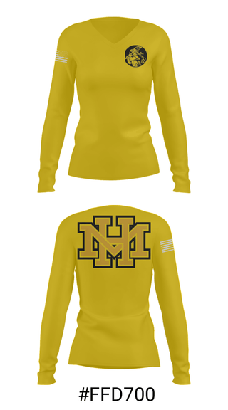 Women's Long Sleeve Vneck Shirt, Mount Hebron High School Tennis, Tennis, Teamtime, Team time, sublimation, custom sports apparel, team uniforms, spirit wear, spiritwear, sports uniforms, custom shirts, team store, custom team store, fundraiser sports, apparel fundraiser