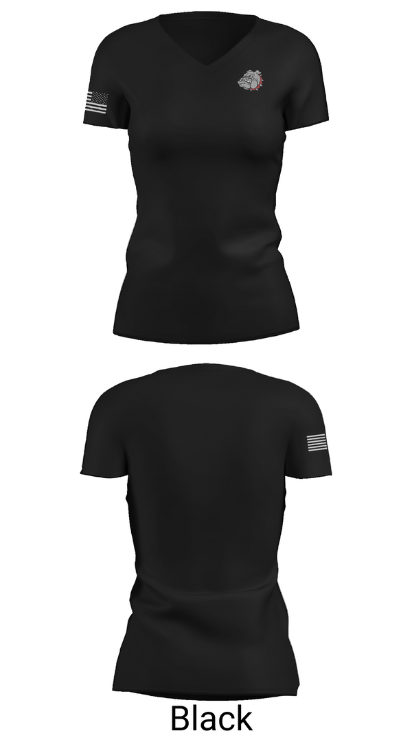 Womens Short Sleeve Vneck Shirt, vWyandotte High School Bowling, Bowling, Teamtime, Team time, sublimation, custom sports apparel, team uniforms, spirit wear, spiritwear, sports uniforms, custom shirts, team store, custom team store, fundraiser sports, apparel fundraiser