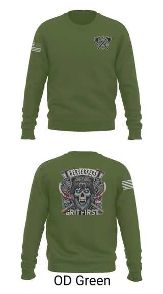 Crew Neck Sweatshirt, Baker 3-509th 3rd Plt 1st squad, Army, Teamtime, Team time, sublimation, custom sports apparel, team uniforms, spirit wear, spiritwear, sports uniforms, custom shirts, team store, custom team store, fundraiser sports, apparel fundraiser