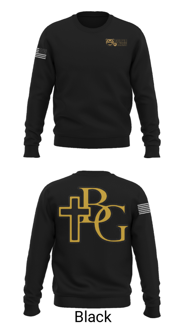 Crew Neck Sweatshirt, Bishop Garrigan Catholic Junior High School Track, Track & Field, Teamtime, Team time, sublimation, custom sports apparel, team uniforms, spirit wear, spiritwear, sports uniforms, custom shirts, team store, custom team store, fundraiser sports, apparel fundraiser