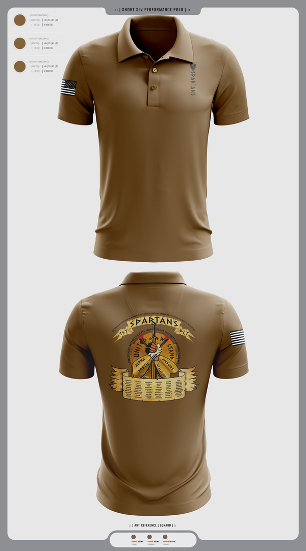Short Sleeve Performance Polo, Spartans, , Teamtime, Team time, sublimation, custom sports apparel, team uniforms, spirit wear, spiritwear, sports uniforms, custom shirts, team store, custom team store, fundraiser sports, apparel fundraiser