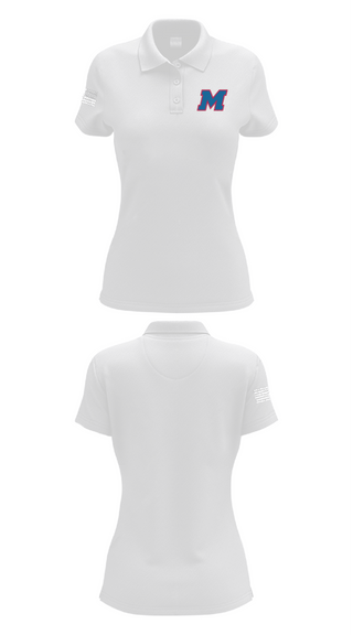 Womens Short Sleeve Performance Polo, Martinsville High School Cheer, Cheer, Teamtime, Team time, sublimation, custom sports apparel, team uniforms, spirit wear, spiritwear, sports uniforms, custom shirts, team store, custom team store, fundraiser sports, apparel fundraiser
