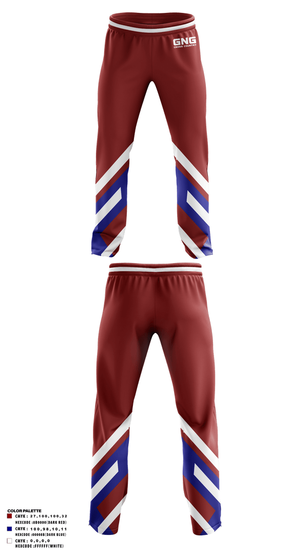 Sweatpants, GNG CROSS COUNTRY, Cross Country, Teamtime, Team time, sublimation, custom sports apparel, team uniforms, spirit wear, spiritwear, sports uniforms, custom shirts, team store, custom team store, fundraiser sports, apparel fundraiser