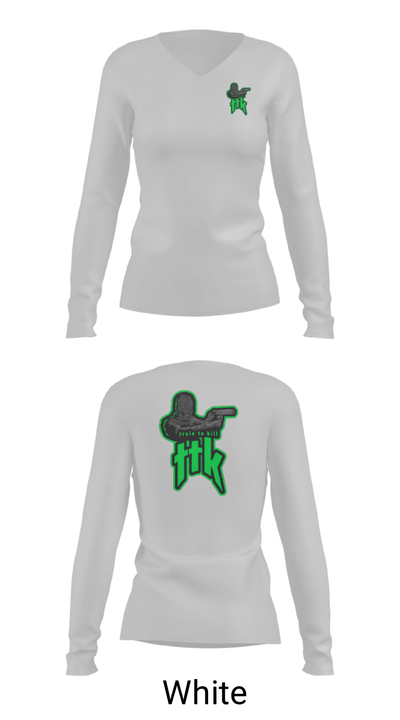TTK ELITE 15389880 Women's Long Sleeve V-neck Shirt - 16