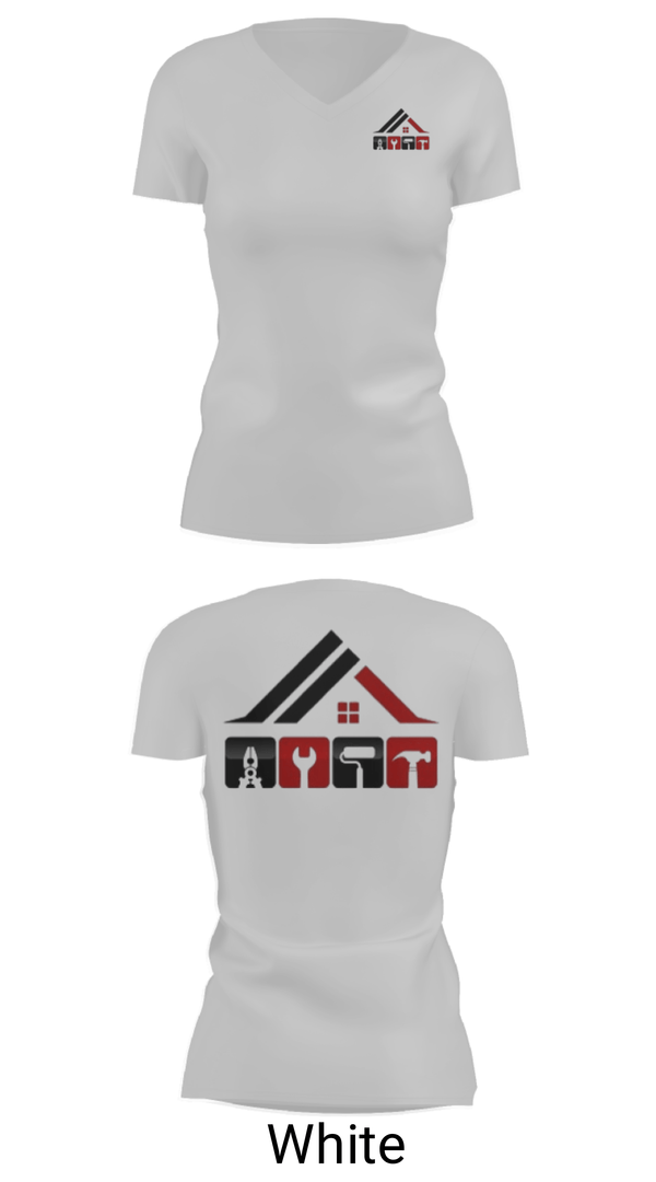 Womens Short Sleeve Vneck Shirt, REPAIR & REMODEL SOLUTIONS LLC, , Teamtime, Team time, sublimation, custom sports apparel, team uniforms, spirit wear, spiritwear, sports uniforms, custom shirts, team store, custom team store, fundraiser sports, apparel fundraiser