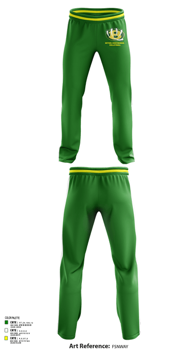 Bethel High School Volleyball 63964443 Sweatpants - 146