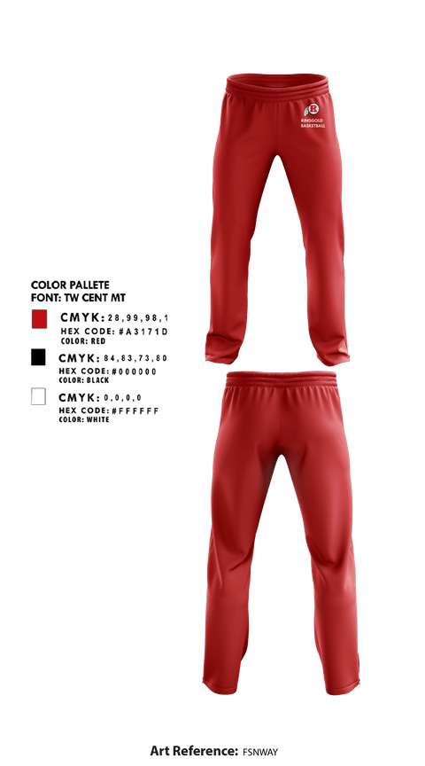 Sweatpants, Ringgold High School Basketball, Men's Basketball, Teamtime, Team time, sublimation, custom sports apparel, team uniforms, spirit wear, spiritwear, sports uniforms, custom shirts, team store, custom team store, fundraiser sports, apparel fundraiser