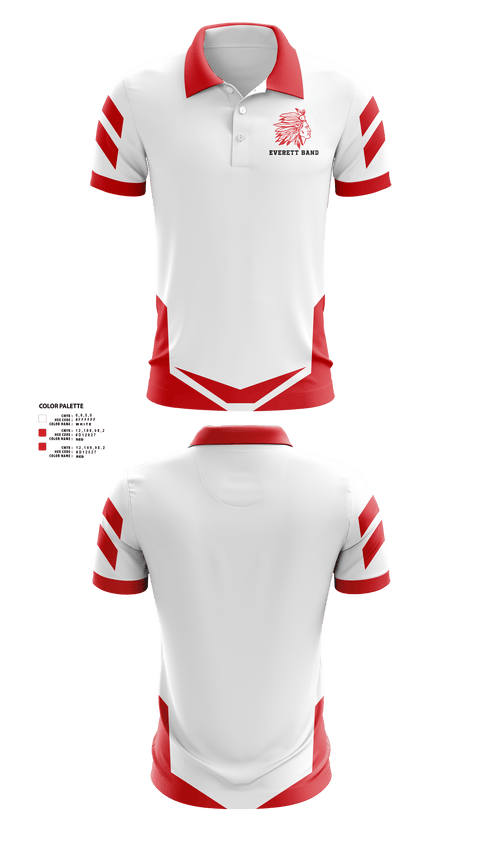 Short Sleeve Performance Polo, Everett High School Band, Spirit Store, Teamtime, Team time, sublimation, custom sports apparel, team uniforms, spirit wear, spiritwear, sports uniforms, custom shirts, team store, custom team store, fundraiser sports, apparel fundraiser