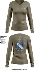 Phi Delta Theta 42794555 Women's Long Sleeve V-neck Shirt - 4