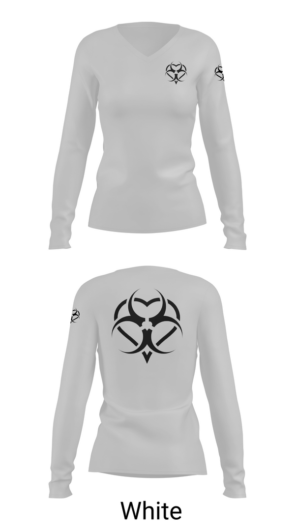 Womens Long Sleeve Vneck Shirt 1, HazMat Helpers LLC, , Teamtime, Team time, sublimation, custom sports apparel, team uniforms, spirit wear, spiritwear, sports uniforms, custom shirts, team store, custom team store, fundraiser sports, apparel fundraiser