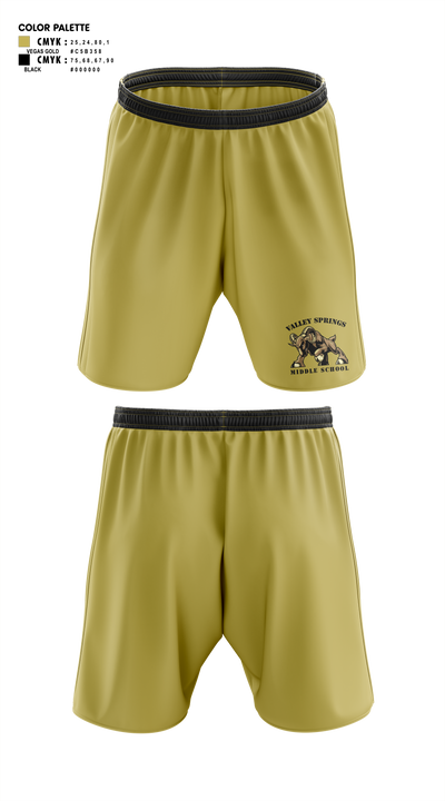 Valley Springs Middle School Athletic Shorts With Pockets - 1
