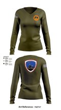 Lancaster County Young Marines 89976049 Women's Long Sleeve V-neck Shirt - 101